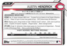 تحميل الصورة إلى عارض المعرض، 2021 Bowman Draft Austin Hendrick BD-138 Cincinnati Reds