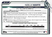 Load image into Gallery viewer, 2021 Bowman Draft Noelvi Marte BD-147 Seattle Mariners