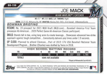 将图片加载到图库查看器,2021 Bowman Draft Joe Mack FBC 1st Bowman BD-159 Miami Marlins