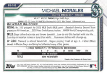Load image into Gallery viewer, 2021 Bowman Draft Michael Morales FBC 1st Bowman BD-160 Seattle Mariners