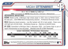 Load image into Gallery viewer, 2021 Bowman Draft Micah Ottenbreit FBC 1st Bowman BD-170 Philadelphia Phillies