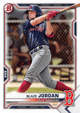 تحميل الصورة إلى عارض المعرض، 2021 Bowman Draft Blaze Jordan BD-182 Boston Red Sox