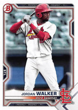 Load image into Gallery viewer, 2021 Bowman Draft Jordan Walker BD-187 St. Louis Cardinals