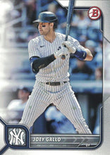 Load image into Gallery viewer, 2022 Bowman Joey Gallo #8 New York Yankees