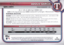 Load image into Gallery viewer, 2022 Bowman Adolis Garcia #53 Texas Rangers