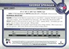 Load image into Gallery viewer, 2022 Bowman George Springer #63 Toronto Blue Jays