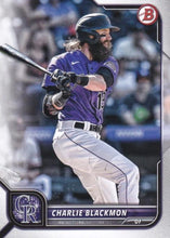 Load image into Gallery viewer, 2022 Bowman Charlie Blackmon #75 Colorado Rockies