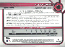 将图片加载到图库查看器,2022 Bowman Alejo Lopez #93 Cincinnati Reds
