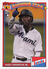 Load image into Gallery viewer, 2021 Topps Archives 1991 Topps Bazooka Shining Stars Jazz Chisholm Jr. #91BZ-14 Miami Marlins