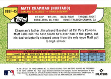 Load image into Gallery viewer, 2021 Topps Archives 1989 Topps Big Foil Matt Chapman #89BF-45 Oakland Athletics