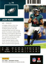 Load image into Gallery viewer, 2021 Panini Contenders Season Ticket Jalen Hurts  #79 Philadelphia Eagles