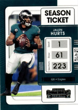 Load image into Gallery viewer, 2021 Panini Contenders Season Ticket Jalen Hurts  #79 Philadelphia Eagles