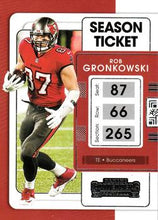 将图片加载到图库查看器,2021 Panini Contenders Season Ticket Rob Gronkowski  #93 Tampa Bay Buccaneers