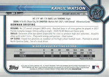 تحميل الصورة إلى عارض المعرض، آفاق بومان 2022 1st Bowman Kahlil Watson FBC BP-3 Miami Marlins