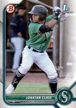 Load image into Gallery viewer, 2022 Bowman Prospects 1st Bowman Jonatan Clase FBC BP-118 Seattle Mariners