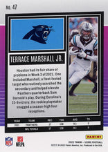 تحميل الصورة إلى عارض المعرض، 2022 Panini Score Base Terrace Marshall Jr. #47 Carolina Panthers