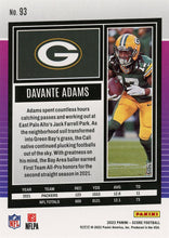 Load image into Gallery viewer, 2022 Panini Score Base Davante Adams #93 Green Bay Packers