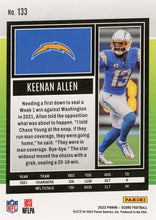 Load image into Gallery viewer, 2022 Panini Score Base Keenan Allen #133 Los Angeles Chargers