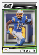 Load image into Gallery viewer, 2022 Panini Score Base Keenan Allen #133 Los Angeles Chargers