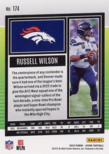 将图片加载到图库查看器,2022 Panini Score Base Russell Wilson #174 Denver Broncos