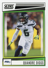 تحميل الصورة إلى عارض المعرض، 2022 Panini Score Base Quandre Diggs #177 Seattle Seahawks