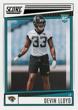 将图片加载到图库查看器,2022 Panini Score Rookies Devin Lloyd RC #350 Jacksonville Jaguars