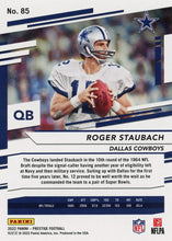 Load image into Gallery viewer, 2022 Panini Prestige Base Roger Staubach #85 Dallas Cowboys