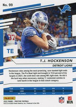 Load image into Gallery viewer, 2022 Panini Prestige Base T.J. Hockenson #99 Detroit Lions