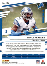Load image into Gallery viewer, 2022 Panini Prestige Base Tracy Walker #102 Detroit Lions