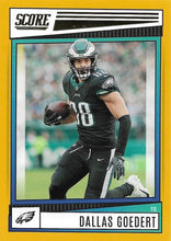 Load image into Gallery viewer, 2022 Panini Score Base Gold Dallas Goedert #243 Philadelphia Eagles