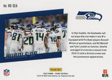 Load image into Gallery viewer, 2022 Panini Score Huddle Up Seattle Seahawks HU-SEA Seattle Seahawks