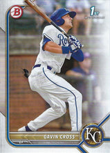 Load image into Gallery viewer, 2022 Bowman Draft Gavin Cross FBC 1st Bowman BD-6 Kansas City Royals