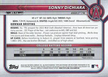 将图片加载到图库查看器,2022 Bowman Draft Sonny DiChiara FBC 1st Bowman BD-16 Los Angeles Angels
