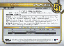 将图片加载到图库查看器,2022 Bowman Draft Dylan Lesko FBC 1st Bowman BD-27 San Diego Padres