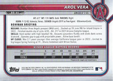 Load image into Gallery viewer, 2022 Bowman Draft Arol Vera BD-46 Los Angeles Angels