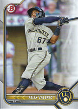 Load image into Gallery viewer, 2022 Bowman Draft Felix Valerio BD-66 Milwaukee Brewers