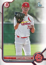 将图片加载到图库查看器,2022 Bowman Draft Brycen Mautz FBC 1st Bowman BD-124 St. Louis Cardinals