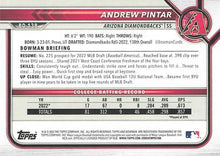Load image into Gallery viewer, 2022 Bowman Draft Andrew Pintar FBC  BD-138 Arizona Diamondbacks