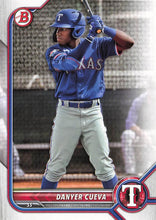 تحميل الصورة إلى عارض المعرض، 2022 Bowman Draft Danyer Cueva BD-148 Texas Rangers
