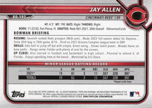 تحميل الصورة إلى عارض المعرض، 2022 Bowman Draft Jay Allen BD-192 سينسيناتي ريدز
