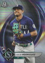 Load image into Gallery viewer, 2022 Bowman Platinum Base Julio Rodriguez (RC) #41 Seattle Mariners