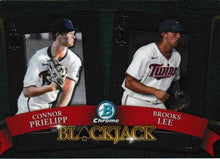 تحميل الصورة إلى عارض المعرض، 2022 Bowman Draft Blackjack Connor Prielipp / Brooks Lee BJ-6 Minnesota Twins