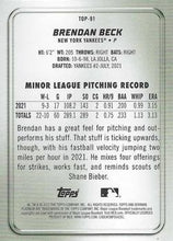 تحميل الصورة إلى عارض المعرض، أفضل اللاعبين المحتملين في فئة Bowman Platinum لعام 2022 بريندان بيك #TOP-91 نيويورك يانكيز