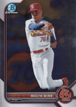 Load image into Gallery viewer, 2022 Bowman Chrome Refractor Masyn Winn BDC-170 St. Louis Cardinals
