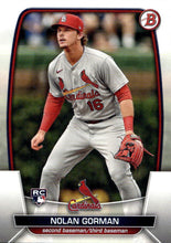 Load image into Gallery viewer, 2023 Bowman Nolan Gorman RC #6 St. Louis Cardinals