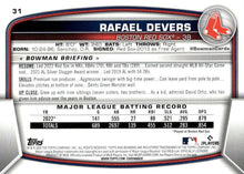 Load image into Gallery viewer, 2023 Bowman Rafael Devers #31 Boston Red Sox