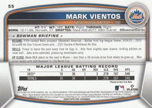 Load image into Gallery viewer, 2023 Bowman Mark Vientos RC #55 New York Mets