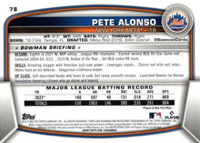 تحميل الصورة إلى عارض المعرض، 2023 بومان بيت ألونسو #78 نيويورك ميتس