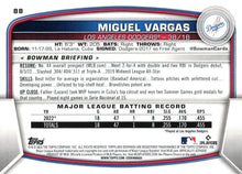 Load image into Gallery viewer, 2023 Bowman Miguel Vargas RC #88 Los Angeles Dodgers