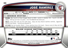 将图片加载到图库查看器,2023 Bowman Jose Ramirez #99 Cleveland Guardians